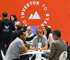 Founder discussions with investors during Web Summit Qatar meetings